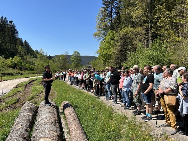 Bürgerspaziergang vom Marktplatz ins Tal X mit Oberbürgermeister Julian Osswald und Thomas Gärtner, Leiter des Amtes für Stadtentwicklung